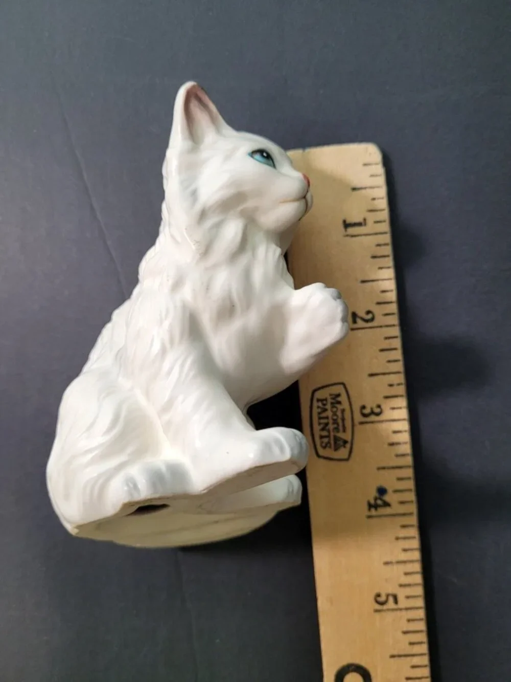 Set 3‎ Vintage Lefton Fluffy White Persian Kitten Cat Figurines Japan Porcelain